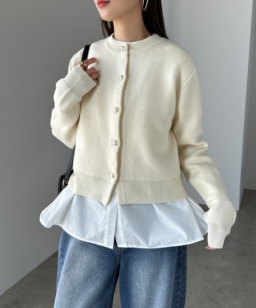 【セール】2wayシアーペプラムシャツブラウス（シャツ/ブラウス）｜andme（アンドミー）