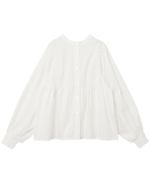 【セール】2wayシアーペプラムシャツブラウス（シャツ/ブラウス）｜andme（アンドミー）