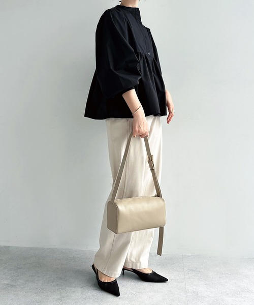 【セール】2wayシアーペプラムシャツブラウス（シャツ/ブラウス）｜andme（アンドミー）