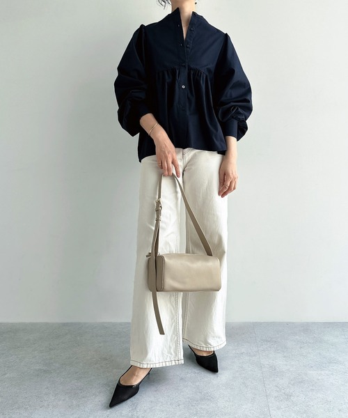 【セール】2wayシアーペプラムシャツブラウス（シャツ/ブラウス）｜andme（アンドミー）