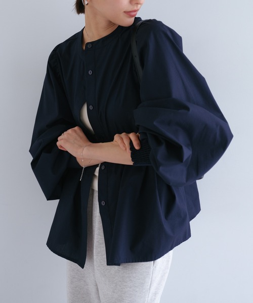 【セール】2wayシアーペプラムシャツブラウス（シャツ/ブラウス）｜andme（アンドミー）