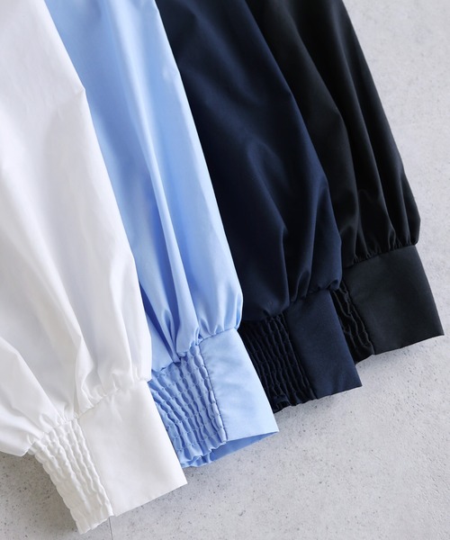 【セール】2wayシアーペプラムシャツブラウス（シャツ/ブラウス）｜andme（アンドミー）