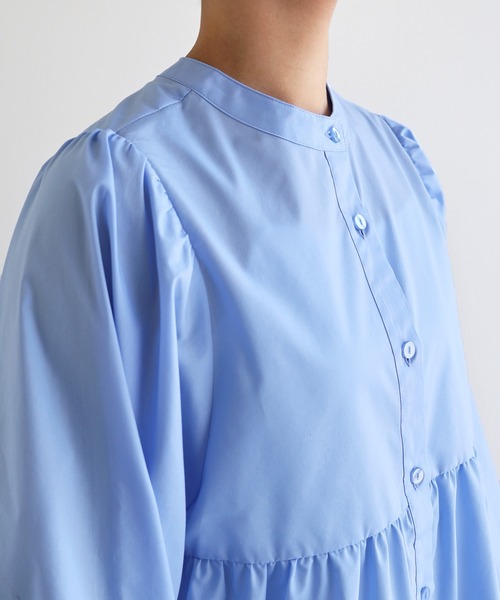 【セール】2wayシアーペプラムシャツブラウス（シャツ/ブラウス）｜andme（アンドミー）