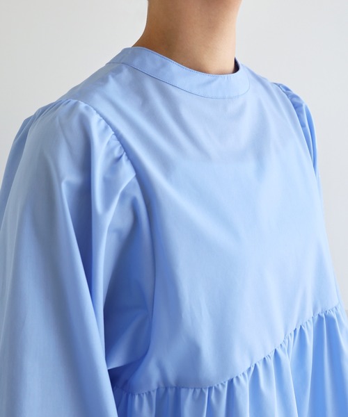 【セール】2wayシアーペプラムシャツブラウス（シャツ/ブラウス）｜andme（アンドミー）