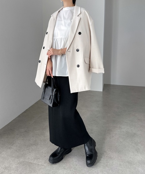 【セール】2wayシアーペプラムシャツブラウス（シャツ/ブラウス）｜andme（アンドミー）