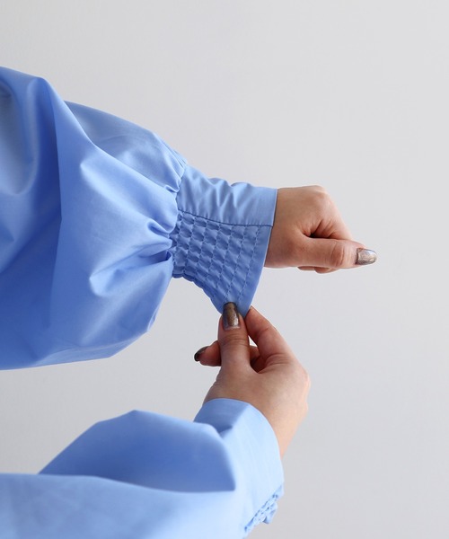 【セール】2wayシアーペプラムシャツブラウス（シャツ/ブラウス）｜andme（アンドミー）