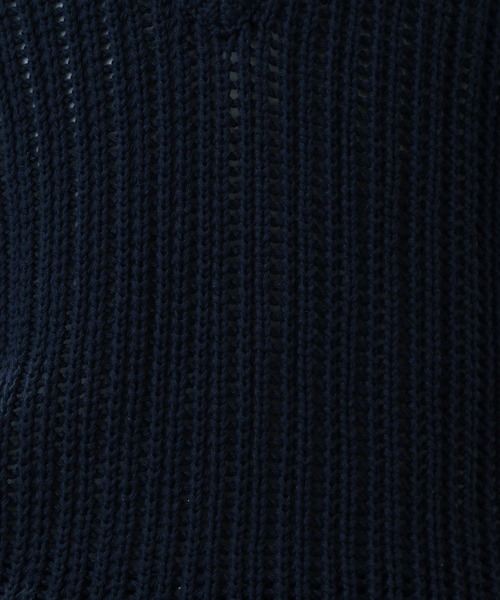LURAKU（ルラク）の「【LURAKU】 sheer knit Best  / LURAKU シアーニットベスト（ベスト・メンズ・グレー/ネイビー・M/L）」の15枚目の写真