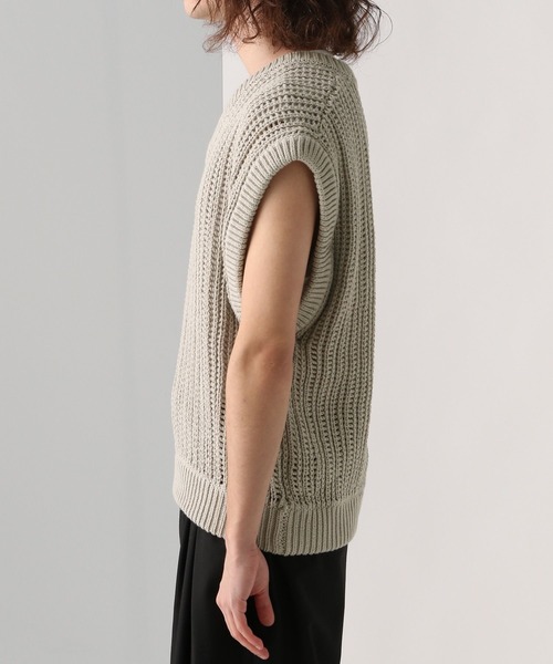 LURAKU（ルラク）の「【LURAKU】 sheer knit Best / LURAKU シアー