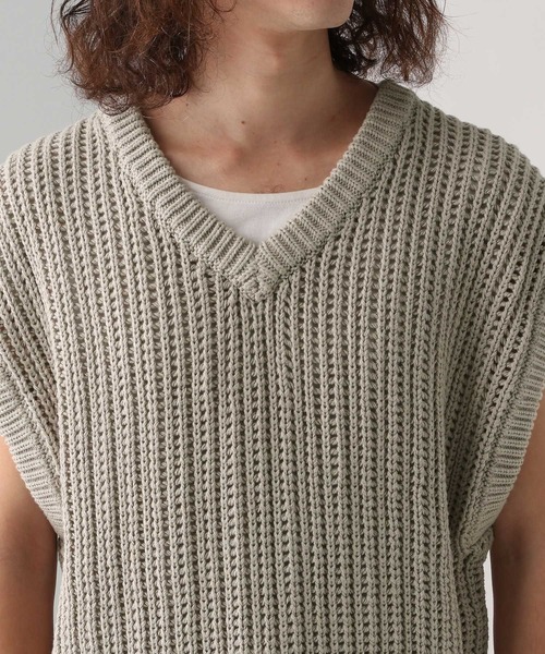 LURAKU（ルラク）の「【LURAKU】 sheer knit Best / LURAKU シアー