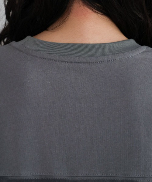 RAGEBLUE（レイジブルー）の「ナンバリング/カレッジ刺繍フリルデザインワンピース（ワンピース・レディース・ネイビー/グレー・FREE）」の15枚目の写真