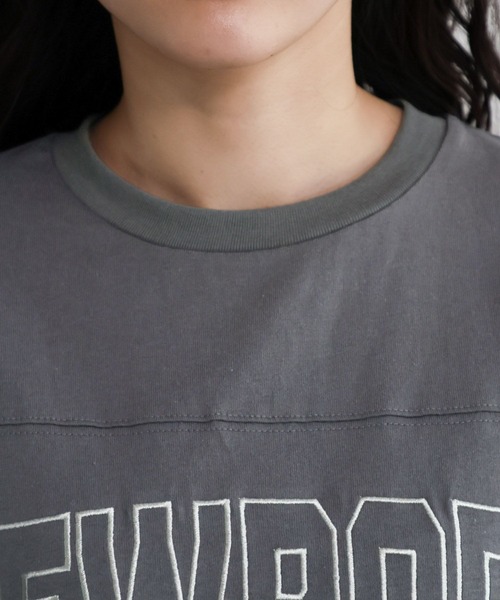 RAGEBLUE（レイジブルー）の「ナンバリング/カレッジ刺繍フリルデザインワンピース（ワンピース・レディース・ネイビー/グレー・FREE）」の16枚目の写真