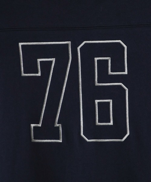 RAGEBLUE（レイジブルー）の「ナンバリング/カレッジ刺繍フリルデザインワンピース（ワンピース・レディース・ネイビー/グレー・FREE）」の22枚目の写真