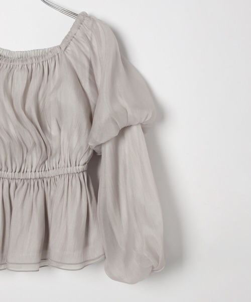 シアーオフショルデザインブラウス 323296（シャツ/ブラウス）｜Heather（ヘザー）