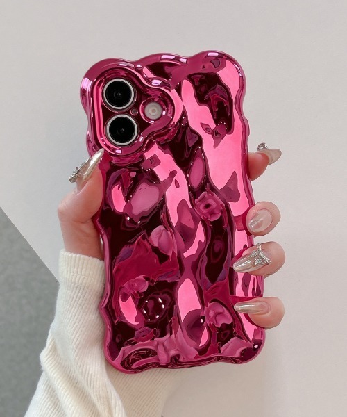 Fun & Daily(ファンアンドデイリー)の「ウェーブブロック iPhoneケース iPhone 14 15 16 17 Pro/Pro Max/Plus(スマホケース/カバー・レディース・ピンク系その他/ダークグリーン/シルバー/ゴールド・iPhone 16/iPhone 16 Plus/iPhone 16 Pro/iPhone 16 Pro Max/iPhone 15 Plus/iPhone 15 Pro Max/iPhone 15 Pro/iPhone 15/iPhone 14 Pro Max/iPhone 14 Pro/iPhone 14/iPhone 17/iPhone 17 Pro/iPhone 17 Pro Max/iPhone Air)」の3枚目の写真