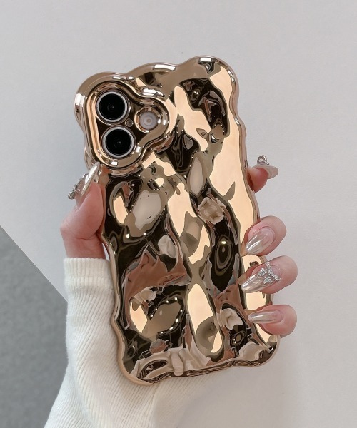 Fun & Daily(ファンアンドデイリー)の「ウェーブブロック iPhoneケース iPhone 14 15 16 17 Pro/Pro Max/Plus(スマホケース/カバー・レディース・ピンク系その他/ダークグリーン/シルバー/ゴールド・iPhone 16/iPhone 16 Plus/iPhone 16 Pro/iPhone 16 Pro Max/iPhone 15 Plus/iPhone 15 Pro Max/iPhone 15 Pro/iPhone 15/iPhone 14 Pro Max/iPhone 14 Pro/iPhone 14/iPhone 17/iPhone 17 Pro/iPhone 17 Pro Max/iPhone Air)」の4枚目の写真