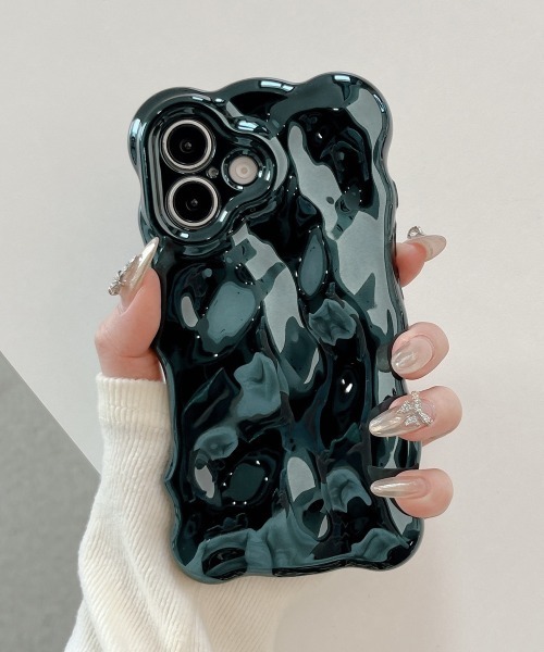 Fun & Daily(ファンアンドデイリー)の「ウェーブブロック iPhoneケース iPhone 14 15 16 17 Pro/Pro Max/Plus(スマホケース/カバー・レディース・ピンク系その他/ダークグリーン/シルバー/ゴールド・iPhone 16/iPhone 16 Plus/iPhone 16 Pro/iPhone 16 Pro Max/iPhone 15 Plus/iPhone 15 Pro Max/iPhone 15 Pro/iPhone 15/iPhone 14 Pro Max/iPhone 14 Pro/iPhone 14/iPhone 17/iPhone 17 Pro/iPhone 17 Pro Max/iPhone Air)」の2枚目の写真