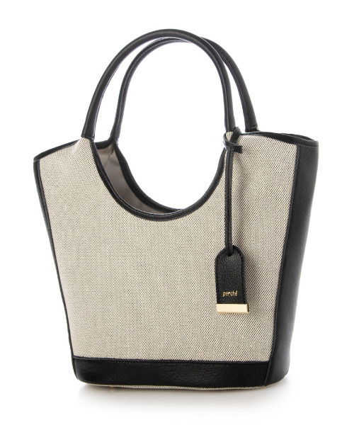 ペルケ（perche’）/ペルケ perche / キャンバス・牛革トリミング2wayトート セール】ペルケ perche / キャンバス・牛革トリミング2wayトート