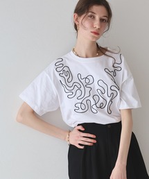 コード刺繍Tシャツ
