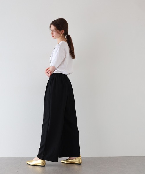 J by blue(ジェイバイブルー)の「コード刺繍Tシャツ(Tシャツ/カットソー・レディース・ホワイト/ブラック/ホワイト系・MEDIUM)」の21枚目の写真