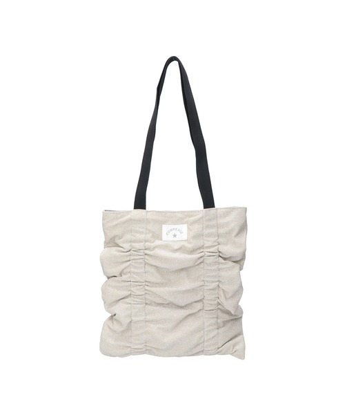 CONVERSE(コンバース)の「【CONVERSE/コンバース】ARCH LOGO GATHER TOTE BAG ギャザーバッグ(トートバッグ・レディース・ピンク/ブラウン/ホワイト・FREE)」の2枚目の写真