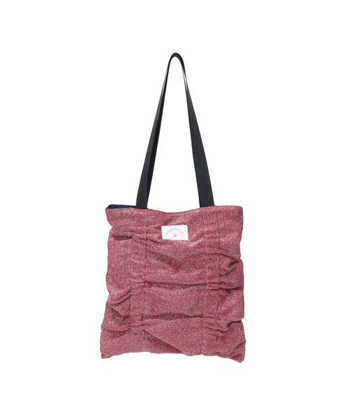 CONVERSE(コンバース)の「【CONVERSE/コンバース】ARCH LOGO GATHER TOTE BAG ギャザーバッグ(トートバッグ・レディース・ピンク/ブラウン/ホワイト・FREE)」の3枚目の写真