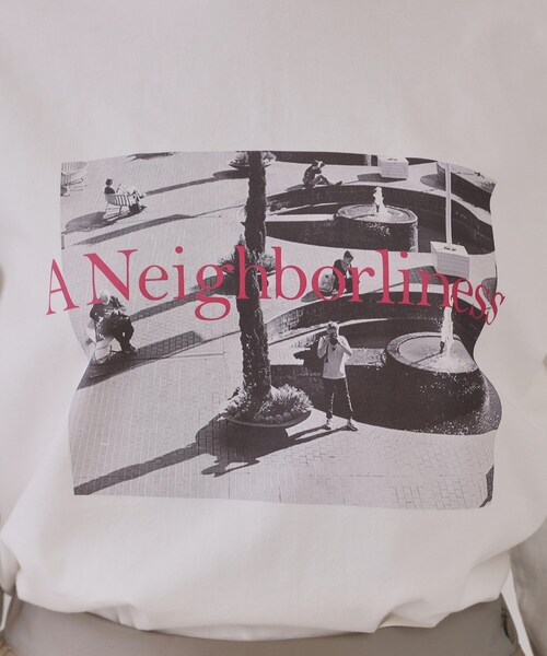 OPAQUE.CLIP(オペークドットクリップ)の「◆フォトプリントロングTシャツ【洗濯機洗い可】(Tシャツ/カットソー・レディース・チャコール/ホワイト系3/ホワイト系1・00)」の18枚目の写真