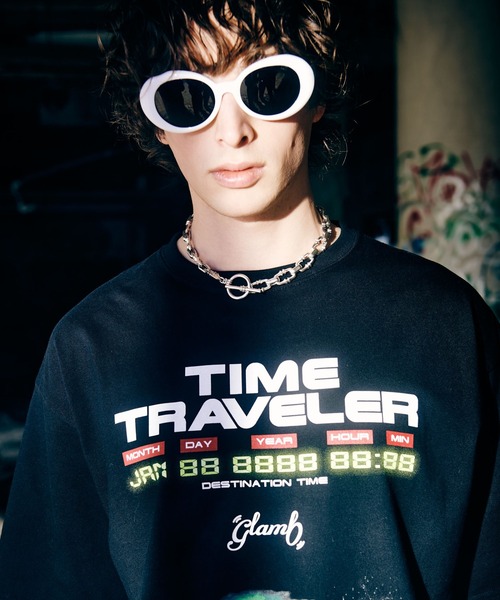 glamb(グラム)の「TIME TRAVELER T-Shirt (GEAR 001) / タイムトラベラーTシャツ(Tシャツ/カットソー・メンズ・ブラック・S/M/L)」の11枚目の写真
