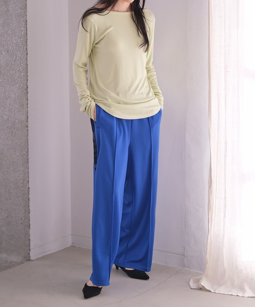 AKTE（アクテ）の「サイドライントラックパンツ（その他パンツ・レディース・ブルー/ブラック/レッド・1/2T/2）」の12枚目の写真