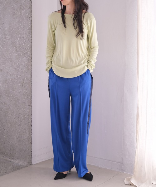 AKTE（アクテ）の「サイドライントラックパンツ（その他パンツ・レディース・ブルー/ブラック/レッド・1/2T/2）」の14枚目の写真