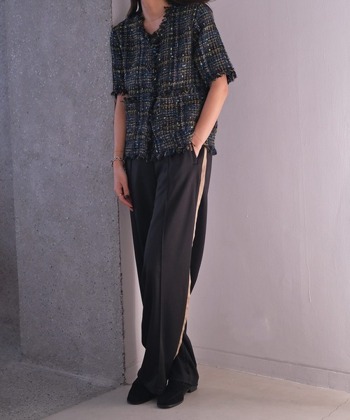 AKTE（アクテ）の「サイドライントラックパンツ（その他パンツ・レディース・ブルー/ブラック/レッド・1/2T/2）」の20枚目の写真