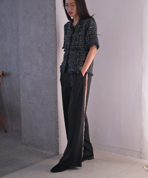 AKTE（アクテ）の「サイドライントラックパンツ（その他パンツ・レディース・ブルー/ブラック/レッド・1/2T/2）」の22枚目の写真