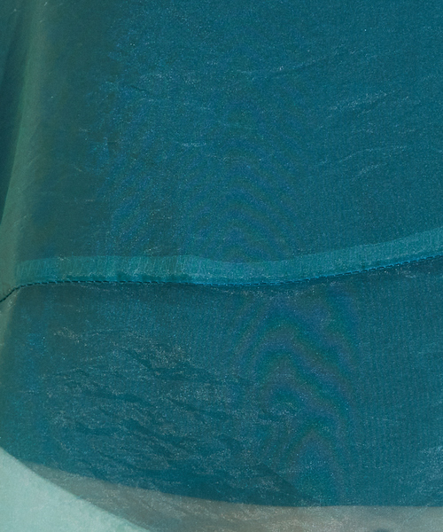 NOMINE（ノミネ）の「【前後着用可】無地 2WAY シアー キャミソール  ワンピース（ワンピース・レディース・エメラルド/アイボリー/ブラック・フリー）」の13枚目の写真