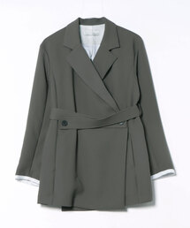 VERSEAU（ヴェルソー）の「Wエアーベルテッドジャケット（テーラードジャケット）」