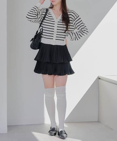 Another Branch olive des olive(アナザーブランチオリーブデオリーブ)の「【春の新作】キラキラリボンカーディガン(ニット/セーター・レディース・アイボリー/その他12/ブルー系その他/ラベンダー/イエロー/ネイビー・FREE)」の21枚目の写真