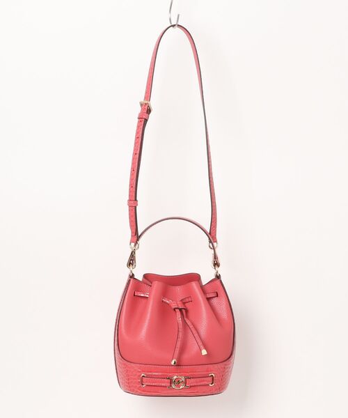 MICHAEL KORS（マイケルコース）の「REED ベルテッド バケット クロスボディ ミディアム（ショルダーバッグ・レディース・ピンク系・FREE）」の6枚目の写真