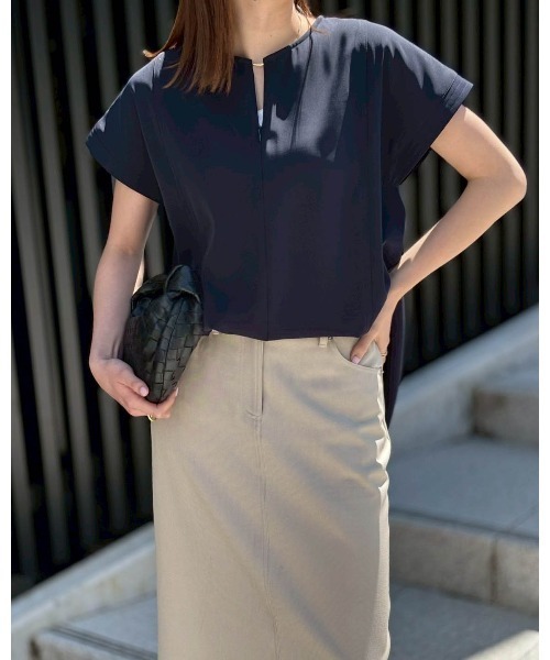 Iamashiwakaページ★+5DD フロント2wayステッチワークブラウス Emma Taylor│STYLEDOOR