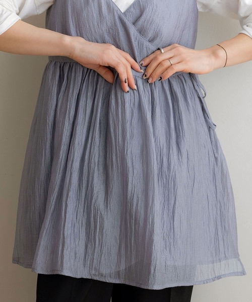 NOAHL(ノアル)の「【NOAHL】カシュクールシアーキャミトップス(キャミソール・レディース・アイボリー/ブルーグレー/ブラック・FREE)」の20枚目の写真