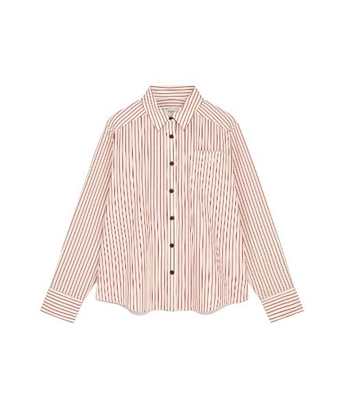 Kijun（キジュン）の「Kijun/キジュン Stripe Shirt シャツ（シャツ/ブラウス・レディース・イエロー系/レッド系・S/M）」の7枚目の写真