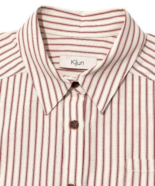 Kijun（キジュン）の「Kijun/キジュン Stripe Shirt シャツ（シャツ/ブラウス・レディース・イエロー系/レッド系・S/M）」の9枚目の写真
