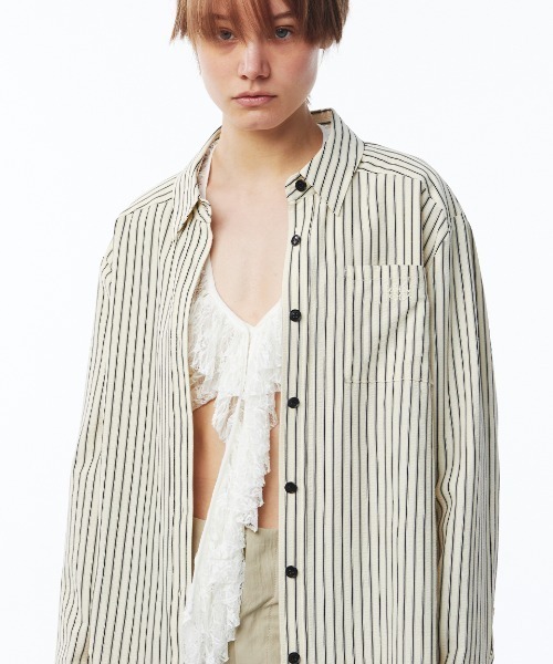 Kijun（キジュン）の「Kijun/キジュン Stripe Shirt シャツ（シャツ/ブラウス・レディース・イエロー系/レッド系・S/M）」の14枚目の写真