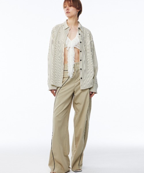 Kijun（キジュン）の「Kijun/キジュン Stripe Shirt シャツ（シャツ/ブラウス・レディース・イエロー系/レッド系・S/M）」の16枚目の写真