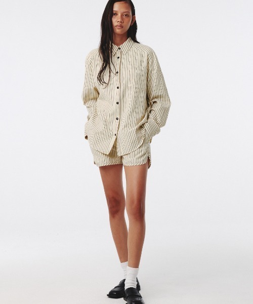 Kijun（キジュン）の「Kijun/キジュン Stripe Shirt シャツ（シャツ/ブラウス・レディース・イエロー系/レッド系・S/M）」の18枚目の写真