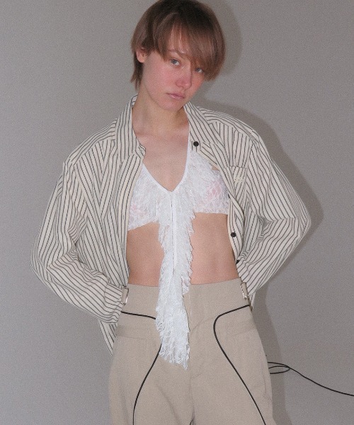 Kijun（キジュン）の「Kijun/キジュン Stripe Shirt シャツ（シャツ/ブラウス・レディース・イエロー系/レッド系・S/M）」の19枚目の写真