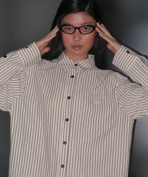 Kijun（キジュン）の「Kijun/キジュン Stripe Shirt シャツ（シャツ/ブラウス・レディース・イエロー系/レッド系・S/M）」の21枚目の写真