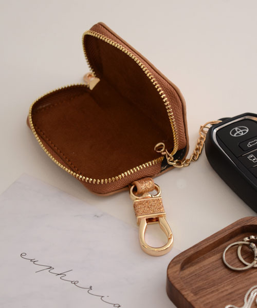 TONE SELECT GOODS（トーンセレクトグッズ）の「【float】シンプル スクエア ラメ キーケース【7色展開】(チェーン付き)（キーケース/キーアクセサリー・レディース・シルバー系1/ピンク系1/ブラウン系1/ブラック系1/ゴールド系1/ブラック系2/ピンク系2・FREE）」の17枚目の写真