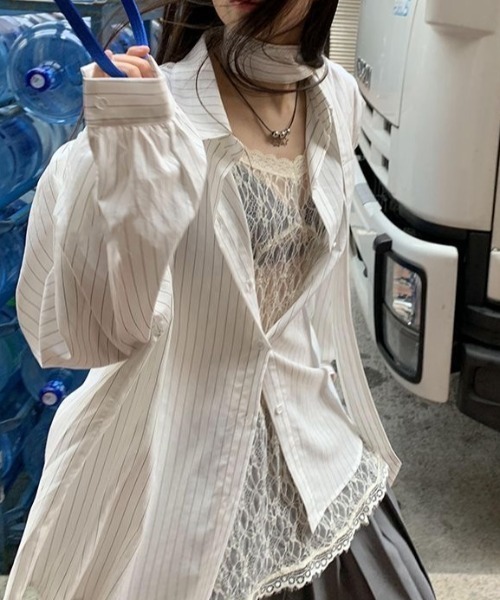 SHEENA(シーナ)の「シアーレースキャミソール(キャミソール・レディース・アイボリー・M)」の7枚目の写真