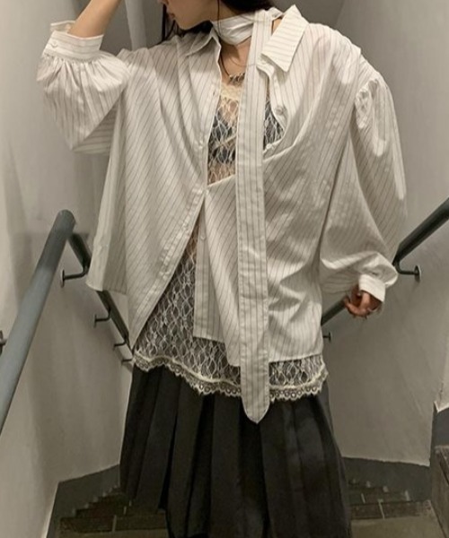 SHEENA(シーナ)の「シアーレースキャミソール(キャミソール・レディース・アイボリー・M)」の8枚目の写真