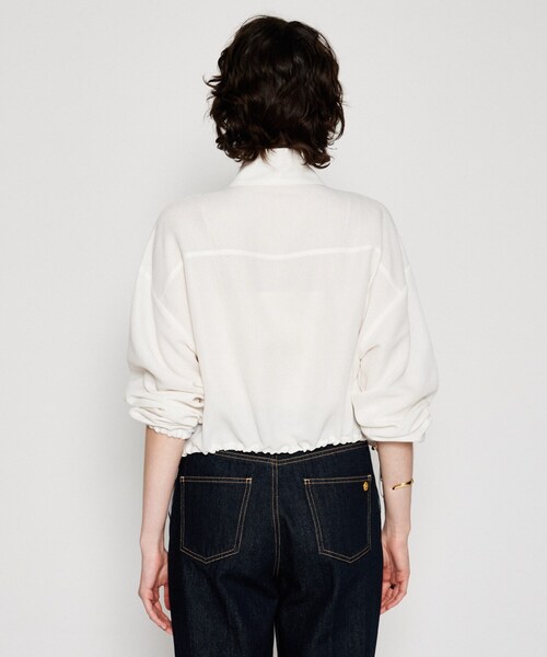 cloenc（クロエンス）の「【手洗い可】メッシュジップブルゾン（ブルゾン・レディース・ホワイト/ライトグリーン・02）」の8枚目の写真