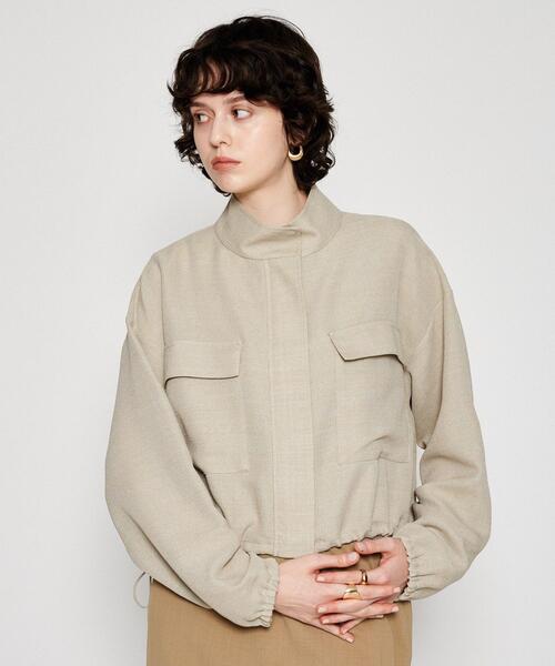 cloenc（クロエンス）の「【手洗い可】メッシュジップブルゾン（ブルゾン・レディース・ホワイト/ライトグリーン・02）」の12枚目の写真