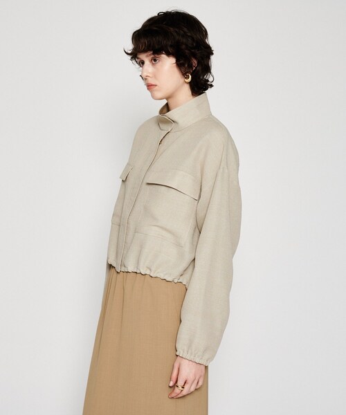 cloenc（クロエンス）の「【手洗い可】メッシュジップブルゾン（ブルゾン・レディース・ホワイト/ライトグリーン・02）」の13枚目の写真